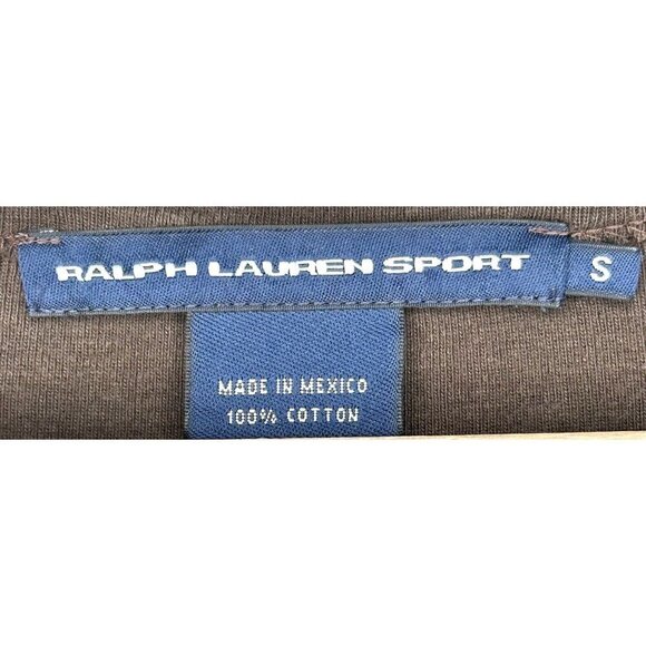 RALPH LAUREN SPORT Shirt Women Small Brown 3/4 Sleeve V Neck Pullover - Picture 7 of 9